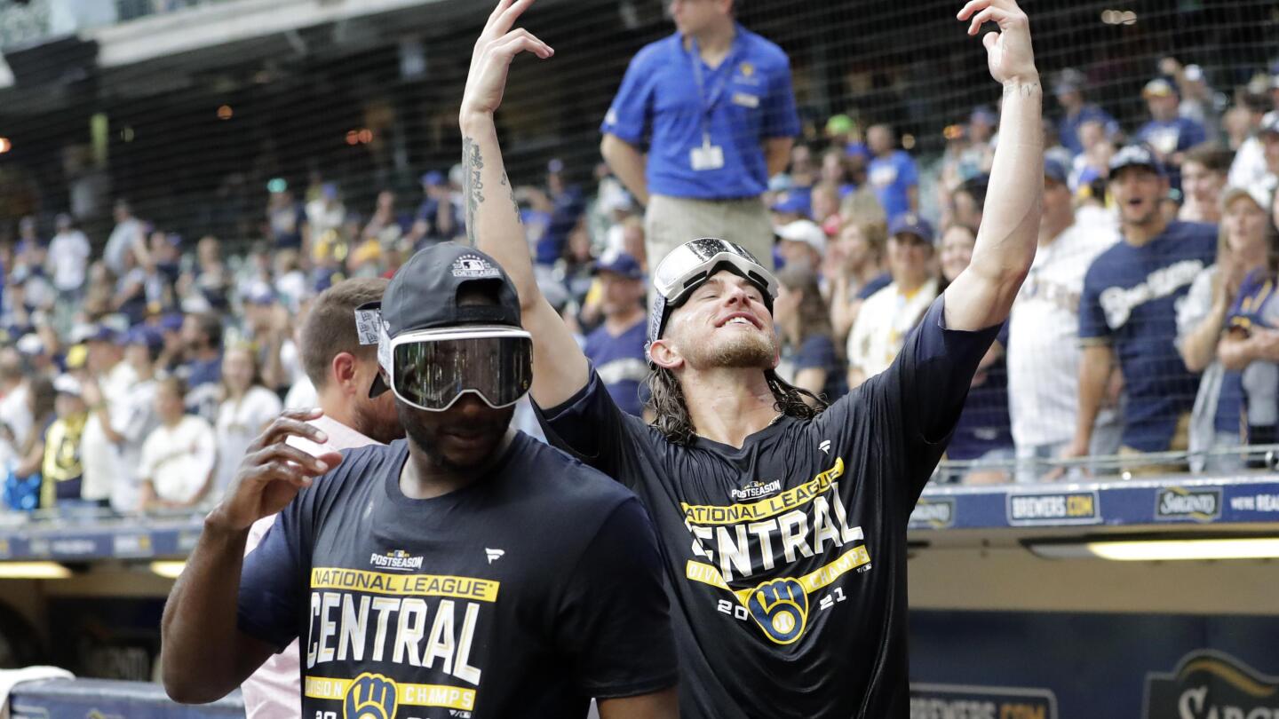 Brewers playoff hats new arrivals